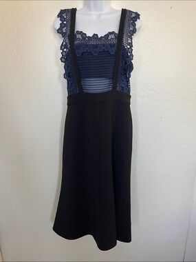 Stunning Self Portrait Lace sculptured dress with slit
